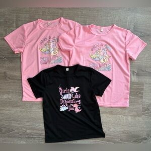 Girl Dinosaur Shirt Bundle 3 for $12